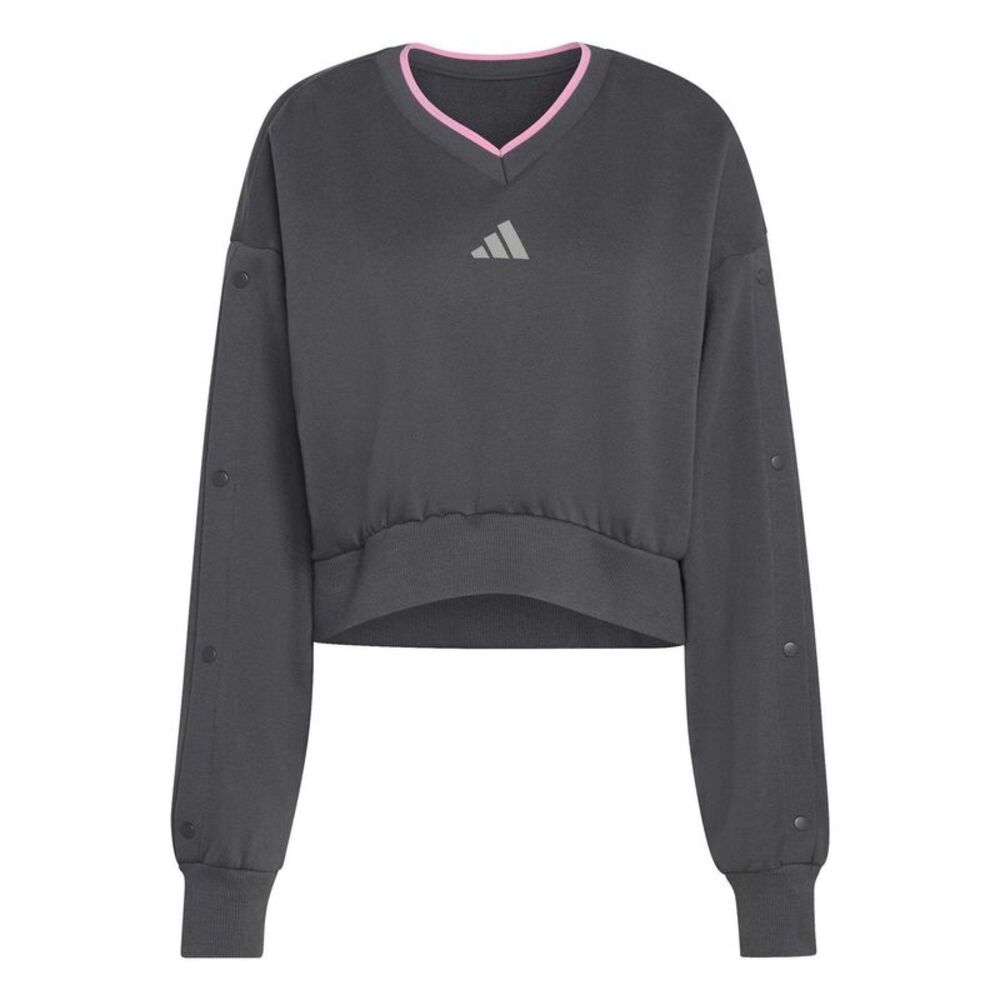 Adidas Womens/Ladies Drop  Crop Sweatshirt / Gray
